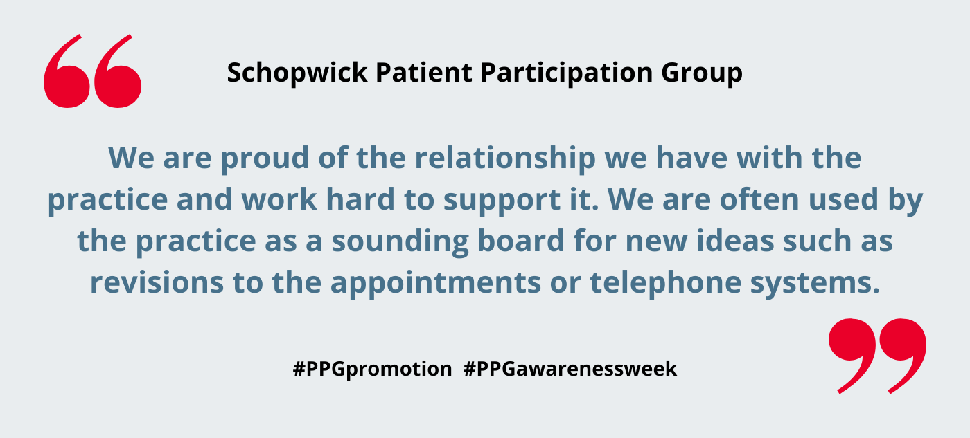 Schopwick Patient Participation Group – PPG Awareness Week