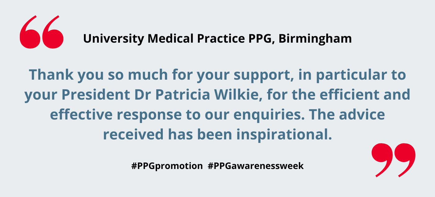 University Medical Practice PPG, Birmingham – our experience in setting up a PPG